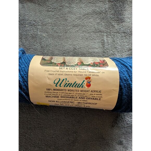 Caron Wintuk Acrylic Yarn Single Skein ‎ - 303 Navy - Picture 3 of 3